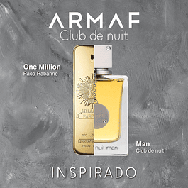 CLUB DE NUIT MEN EDT 105 ML - ARMAF (INSPIRADO EN ONE  MILLION PARFUM PACO RABANNE)