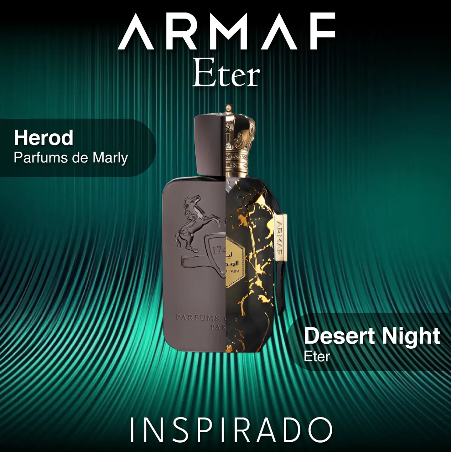 DESERT NIGHT UNISEX EDP 100 ML - ARMAF (INSPIRADO EN HEROD PARFUMS) 2
