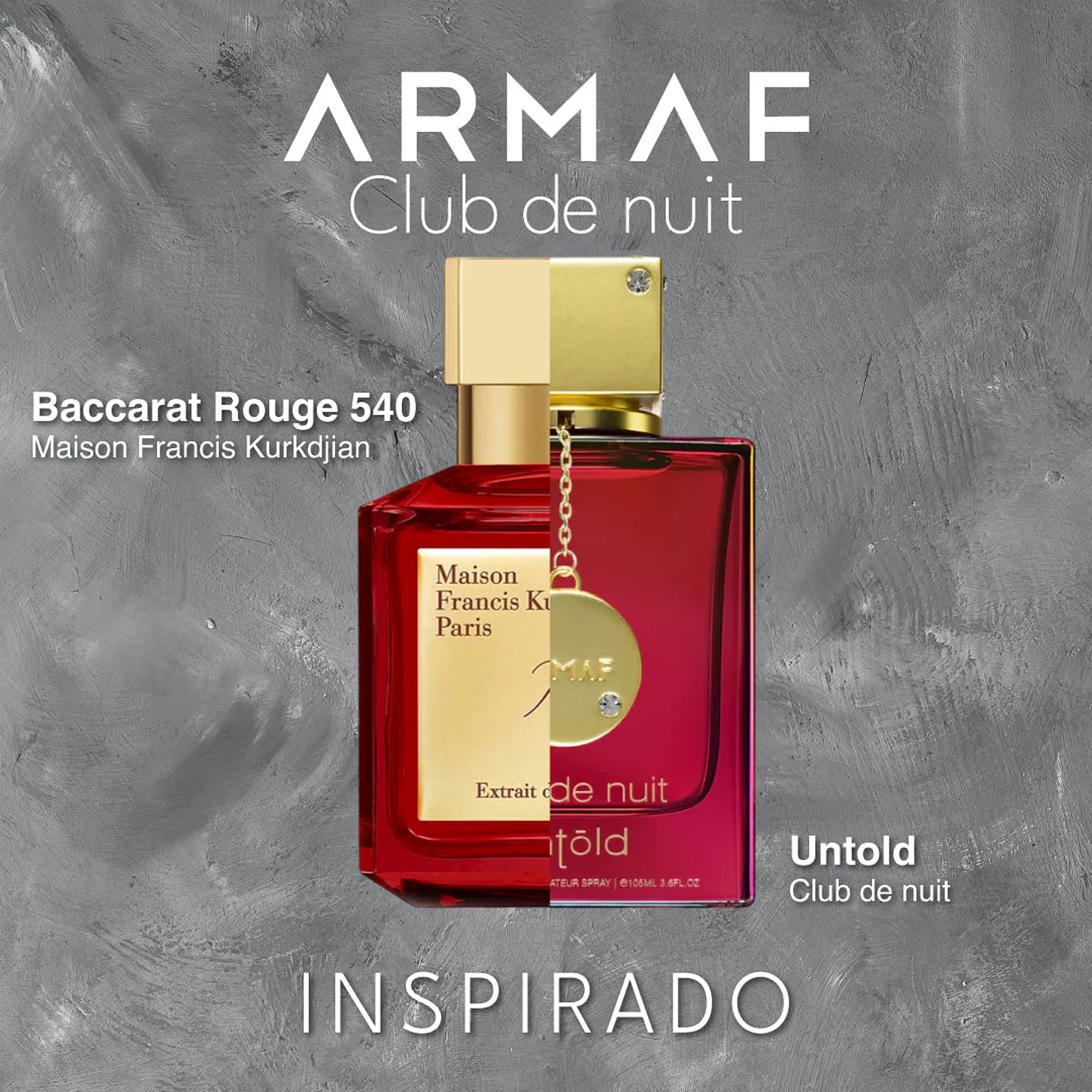 CLUB DE NUIT UNTOLD EDP 200 ML - ARMAF (INSPIRADO EN BACCARAT ROUGE 540 MAISON FRANCIS KURKDJIAN) 1