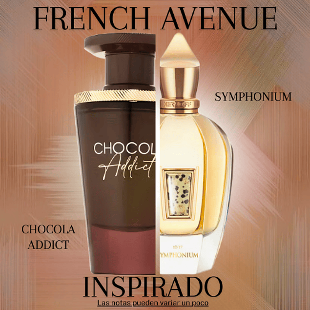CHOCOLA ADDICT EDP 100 ML UNISEX - FRENCH AVENUE - (INSPIRADO EN SYMPHONIUM DE XERJOFF)
