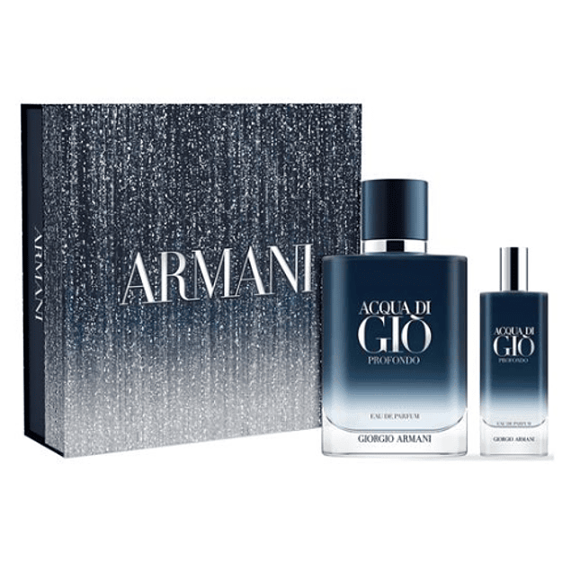 ACQUA DI GIO PROFONDO EDP 100 ML + 15 ML RECARGABLE/REFILL 2025 - ARMANI