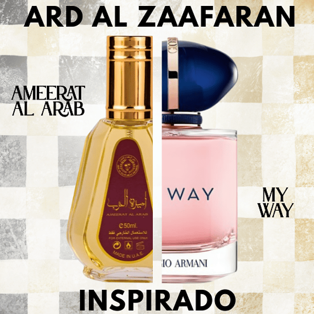 AMEERAT AL ARAB EDP 50 ML MUJER - ARD AL ZAAFARAN (INSPIRADO EN MY WAY DE GIORGIO ARMANI)