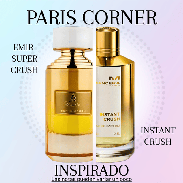 EMIR SUPER CRUSH EDP 75 ML FOR WOMAN - PARIS CORNER (INSPIRACIÓN INSTANT CRUSH MANCERA)