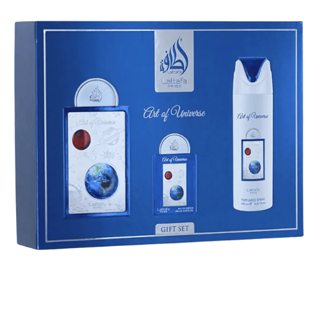 ART OF UNIVERSE EDP 100 ML +  EDP 20 ML +  DEO 200 UNISEX - LATTAFA PRIDE