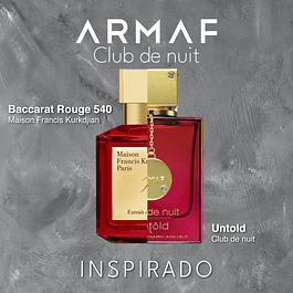 CLUB DE NUIT UNTOLD EDP 105 ML - ARMAF - (INSPIRADO EN BACCARAT ROUGE 540 MAISON FRANCIS KURKDJIAN)