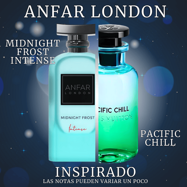 MIDNIGHT FROST INTENSE EXTRAIT DE PARFUM 100 ML FOR MEN - ANFAR LONDON (INSPIRADO EN PACIFIC CHILL DE LOUIS VUITTON)