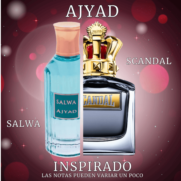 SALWA EDP 100 ML UNISEX - AJYAD (INSPIRADO EN SCANDAL JEAN PAUL GAULTIER)