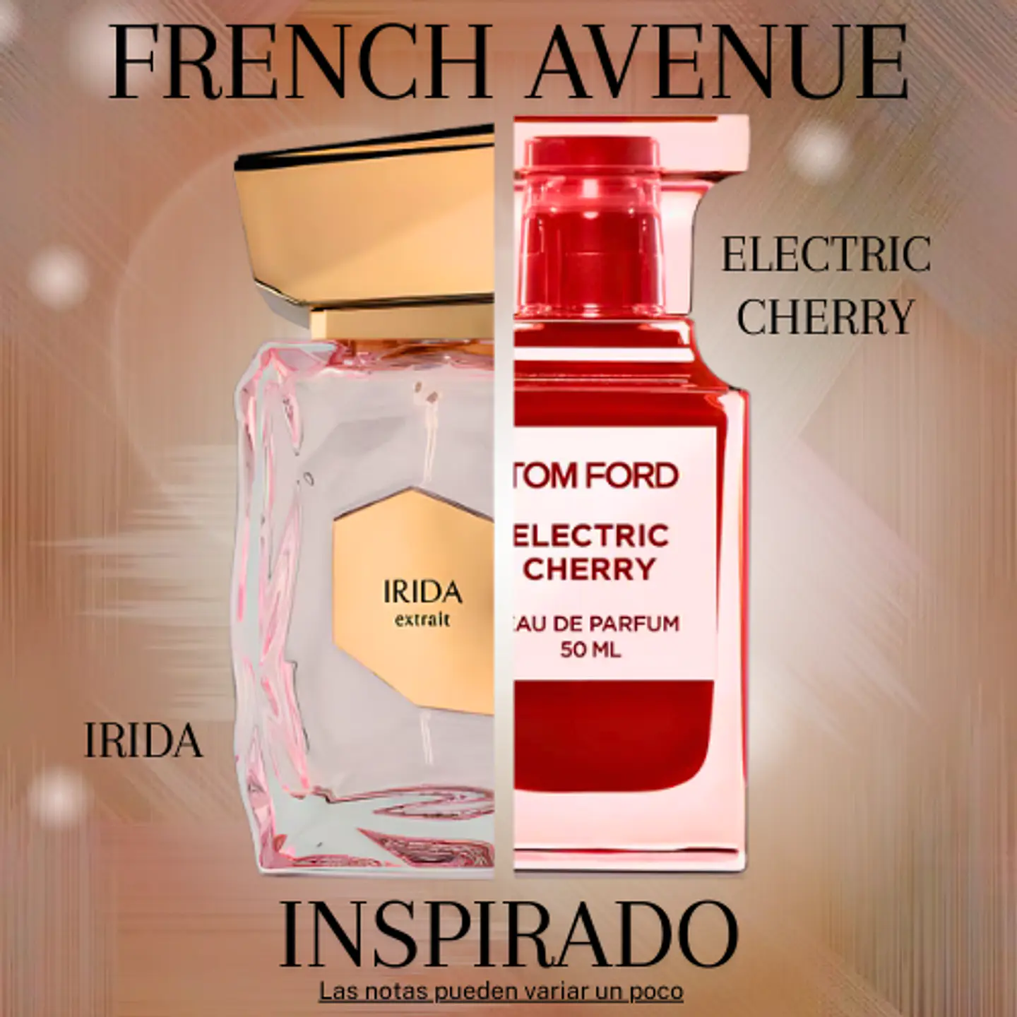 IRIDA EXTRAIT EDP 100 ML UNISEX - FRENCH AVENUE (INSPIRADO EN ELECTRIC CHERRY TOM FORD) 1