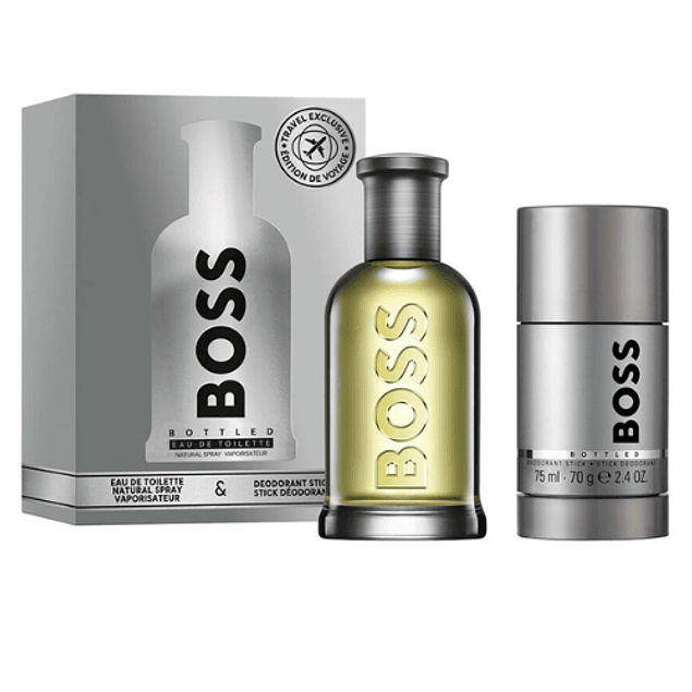 BOSS BOTTLED N°6 EDT 100 ML + DEO STICK 75 ML SET  - HUGO BOSS