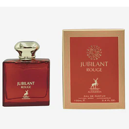 JUBILANT ROUGE  EDP 100 ML FOR WOMEN - MAISON ALHAMBRA - (INSPIRADO EN VERSACE CRYSTAL NOIR)