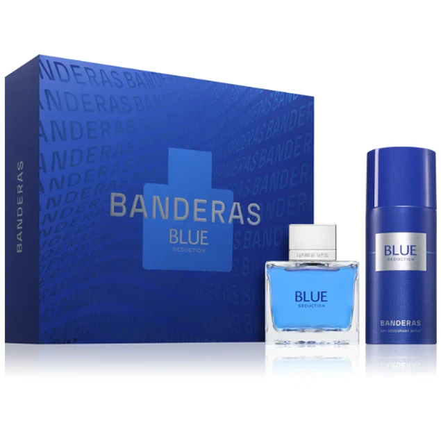 BLUE SEDUCTION FOR MEN EDT 100 ML + DEODORANT 150 ML ESTUCHE - ANTONIO BANDERAS