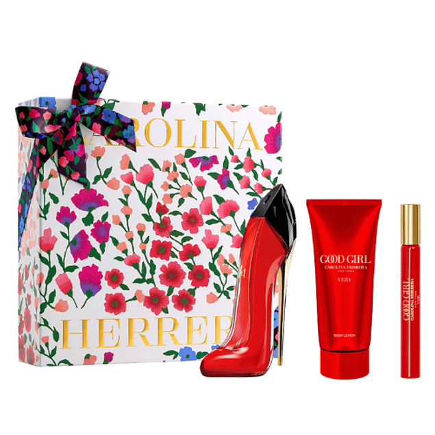  VERY GOOD GIRL EDP 80 ML + TRAVEL 10 ML + BODY LOTION 100 ML ESTUCHE - CAROLINA HERRERA