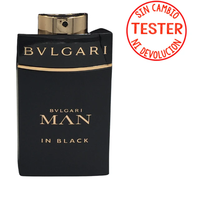 BVLGARI MAN IN BLACK EDP 100 ML (TESTER-PROBADOR) - BVLGARI