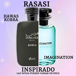 HAWAS KOBRA EDP 100 ML FOR MEN - RASASI - (INSPIRADO EN IMAGINATION)