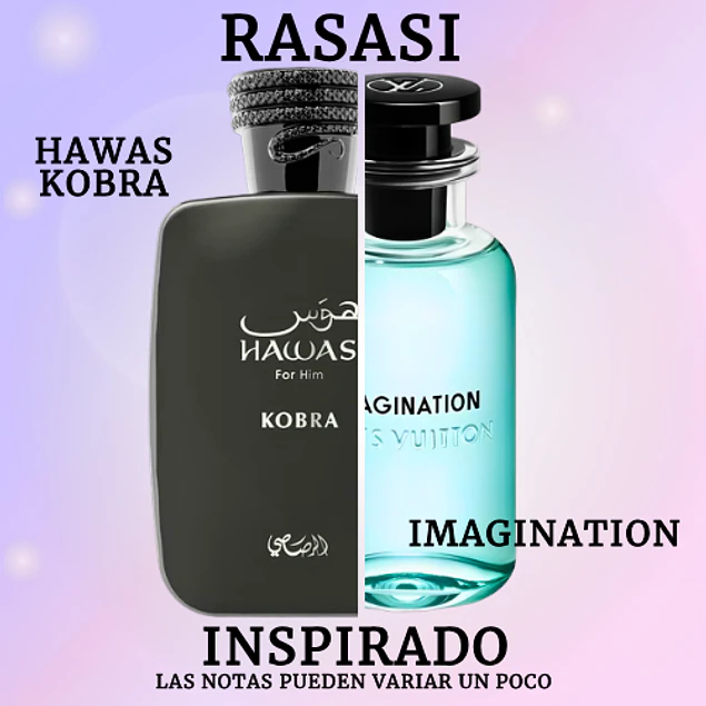 HAWAS KOBRA EDP 100 ML FOR MEN - RASASI - (INSPIRADO EN IMAGINATION)