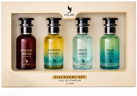 VOLARÉ DISCOVERY SET 25 ML X 4  EDP SET COLLECTION UNISEX - VOLARE