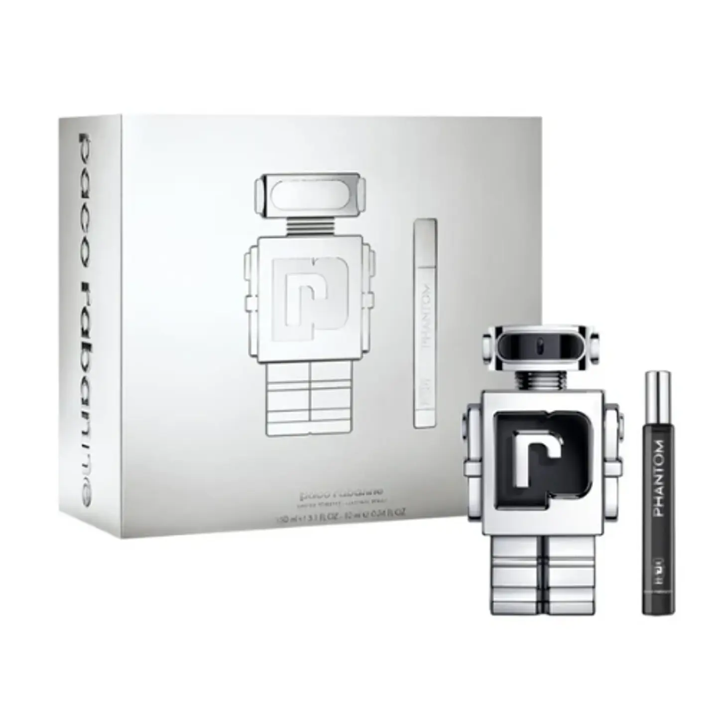 PHANTOM EDT 150 ML + 10 ML TRAVEL  SET  (TAPA SET MALTRATADA) - PACO RABANNE 1