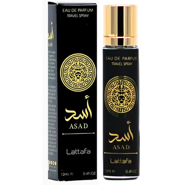 ASAD EDP 12 ML TRAVEL SPRAY FOR MEN - LATTAFA - (INSPIRADO EN SAUVAGE ELIXIR)