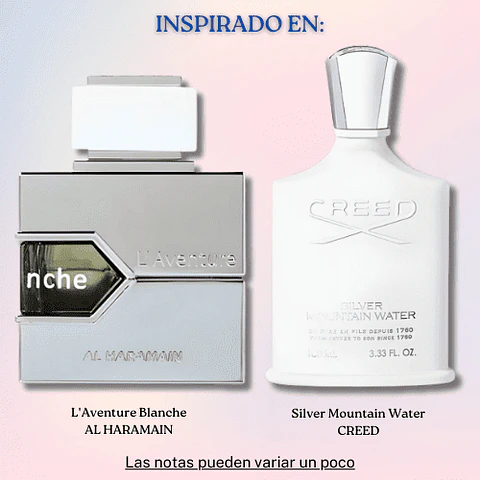 L'AVENTURE BLANCHE EDP 100 ML FOR WOMEN - AL HARAMAIN (INSPIRADO EN SILVER MOUNTAIN WATER)
