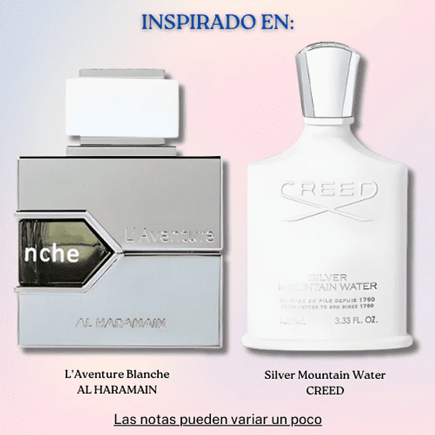 L'AVENTURE BLANCHE EDP 100 ML FOR WOMEN - AL HARAMAIN (INSPIRADO EN SILVER MOUNTAIN WATER)