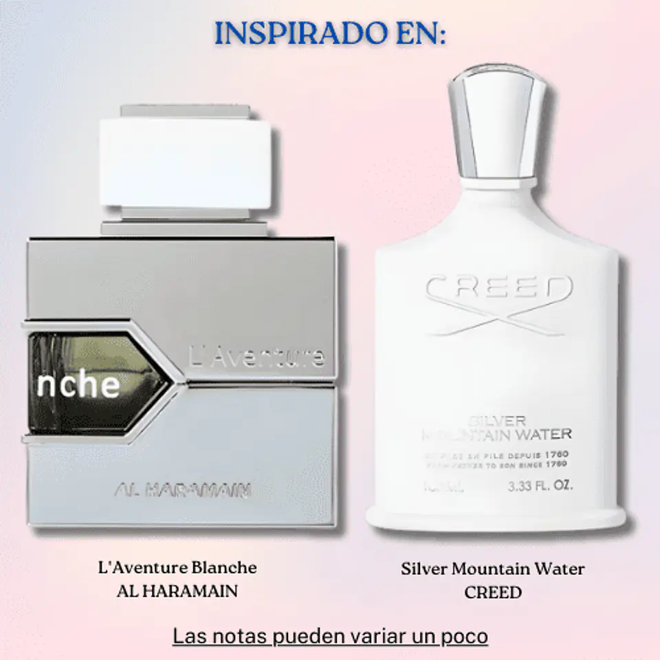 L'AVENTURE BLANCHE EDP 100 ML FOR WOMEN - AL HARAMAIN (INSPIRADO EN SILVER MOUNTAIN WATER) 2