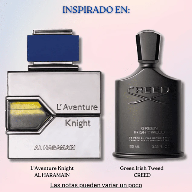L'AVENTURE KNIGHT EDP 100 ML FOR MEN - AL HAMARAIN (INSPIRADO EN GREEN IRISH TWEED)