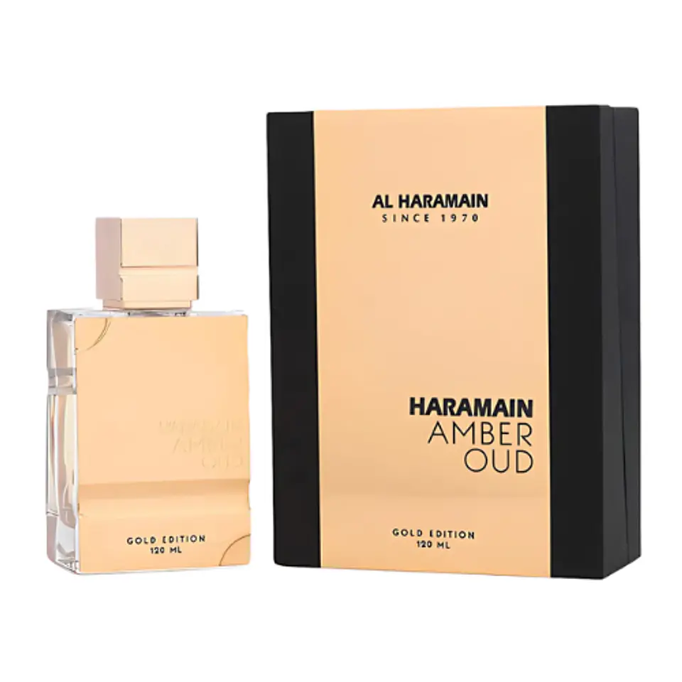 AMBER OUD GOLD EDITION EDP 120 ML UNISEX - AL HARAMAIN (INSPIRADO EN ERBA PURA) 1
