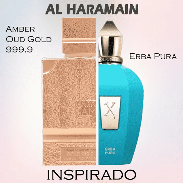 AMBER OUD GOLD EXTREME EDP 100 ML UNISEX - AL HARAMAIN (INSPIRADO EN ERBA PURA)