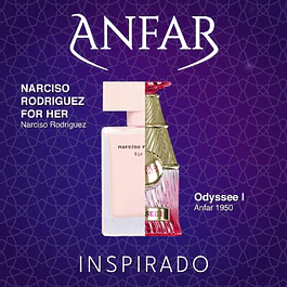 ODYSSEE I EXTRAIT DE PARFUM 100 ML FOR WOMAN - ANFAR 1950 (INSPIRADO EN NARCISO RODRIGUEZ FOR HER)
