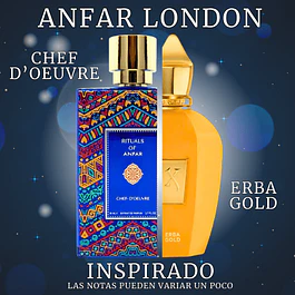 CHEF D’OEUVRE EXTRAIT DE PARFUM 80 ML FOR MEN - ANFAR LONDON - (INSPIRADO EN ERBA GOLD)