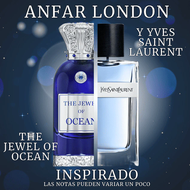 THE JEWEL OF OCEAN EXTRAIT DE PARFUM 100 ML FOR MEN - ANFAR LONDON (INSPIRADO EN Y)
