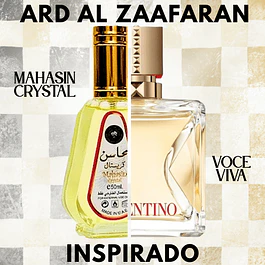 MAHASIN CRYSTAL EDP 50 ML FOR WOMEN  – ARD AL ZAAFARAN (INSPIRADO EN VOCE VIVA)