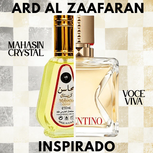 MAHASIN CRYSTAL EDP 50 ML FOR WOMEN  – ARD AL ZAAFARAN (INSPIRADO EN VOCE VIVA)