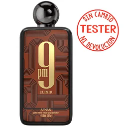 9 PM ELIXIR PARFUM INTENSE 100 ML UNISEX (TESTER-PROBADOR)- AFNAN (INSPIRADO EN LE MALE ELIXIR ABSOLU)