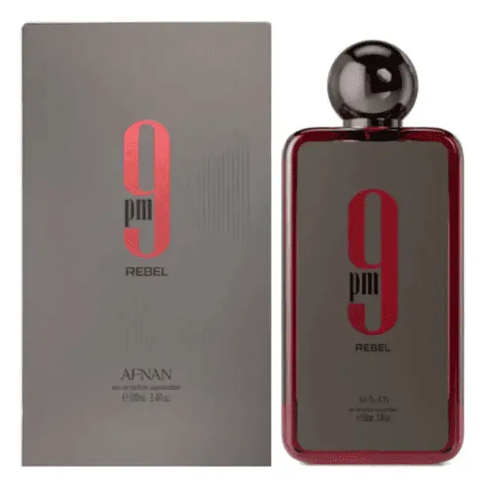 9 PM REBEL EDP 100 ML UNISEX - AFNAN - (INSPIRADO EN BACCARAT ROUGE 540 EXTRAIT DE PARFUM) 1
