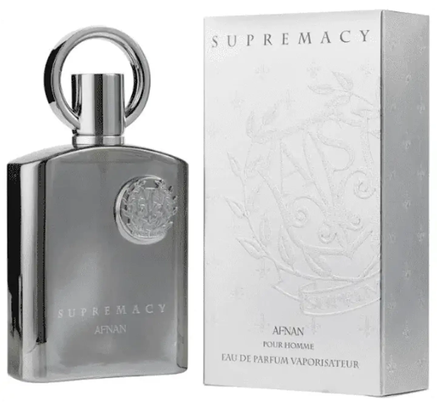 SUPREMACY SILVER HOMME EDP 150 ML FOR MEN - AFNAN  (INSPIRADO EN AVENTUS) 1