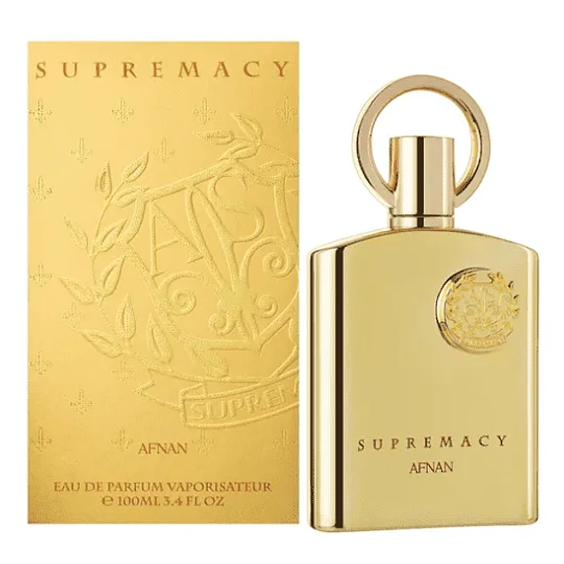 SUPREMACY GOLD EDP 100 ML UNISEX - AFNAN (INSPIRADO EN CUIR BÉLUGA)