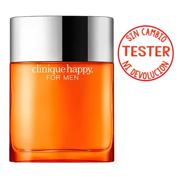 CLINIQUE HAPPY FOR MEN COLOGNE EDT 100 ML  (TESTER - PROBADOR) - CLINIQUE