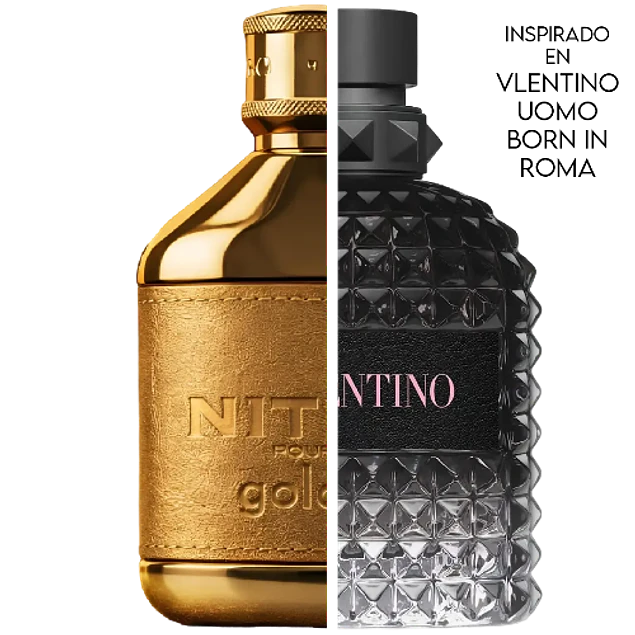 NITRO GOLD DUMONT EDP 100 ML  -  DUMONT (INSPIRADO EN VALENTINO UOMO BORN IN ROMA)