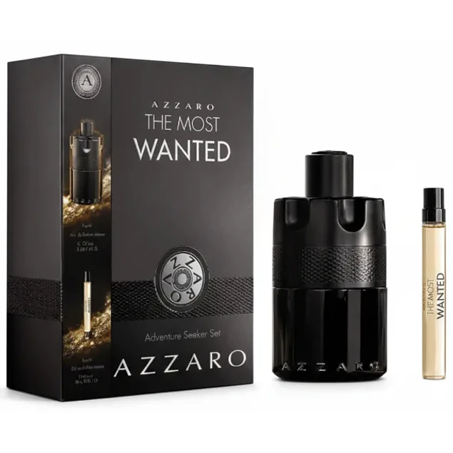 THE MOST WANTED EDP INTENSE 150 ML + TRAVEL  10 ML FOR HIM  SET - AZZARO