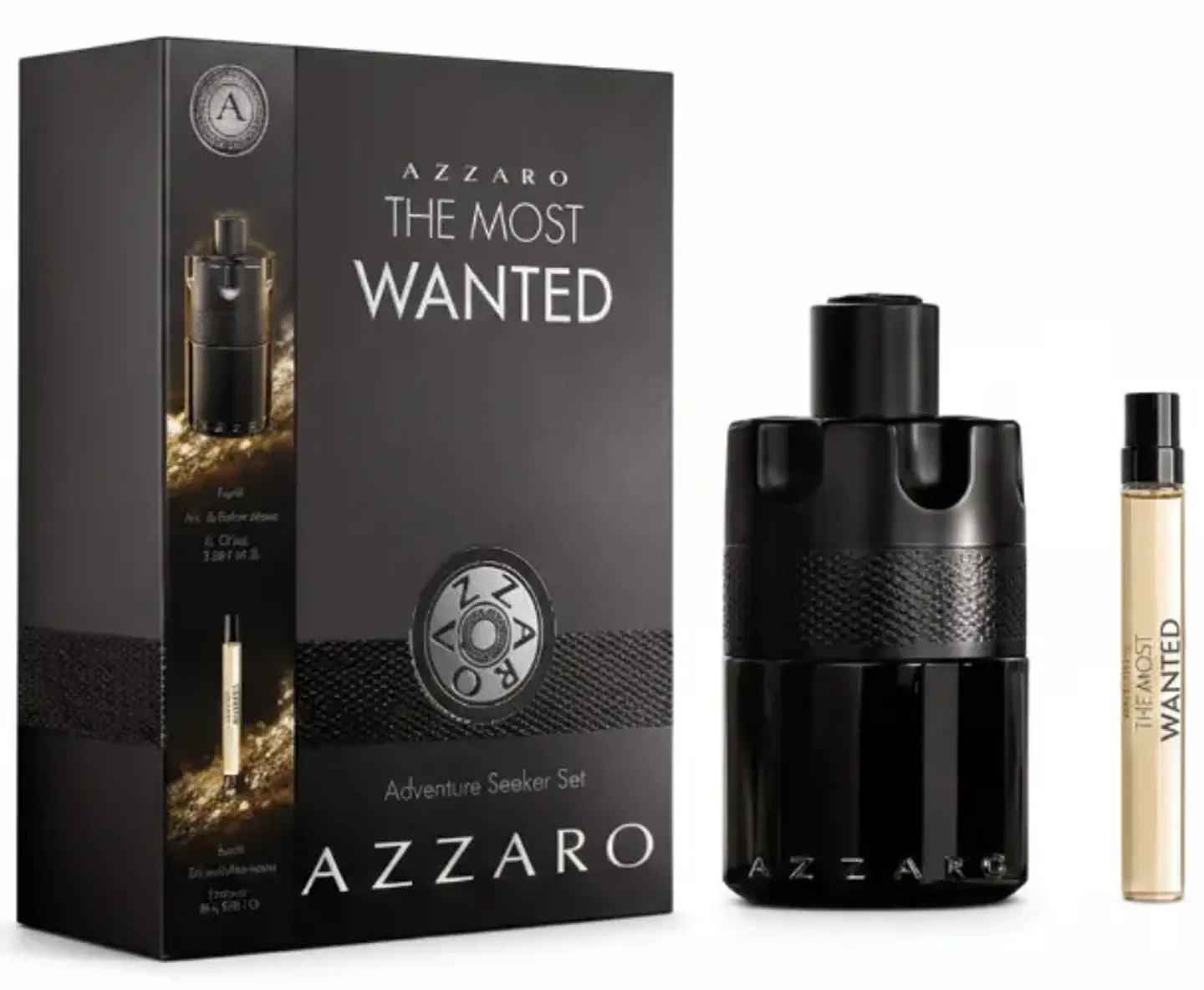 THE MOST WANTED EDP INTENSE 150 ML + TRAVEL  10 ML FOR HIM  SET - AZZARO 1