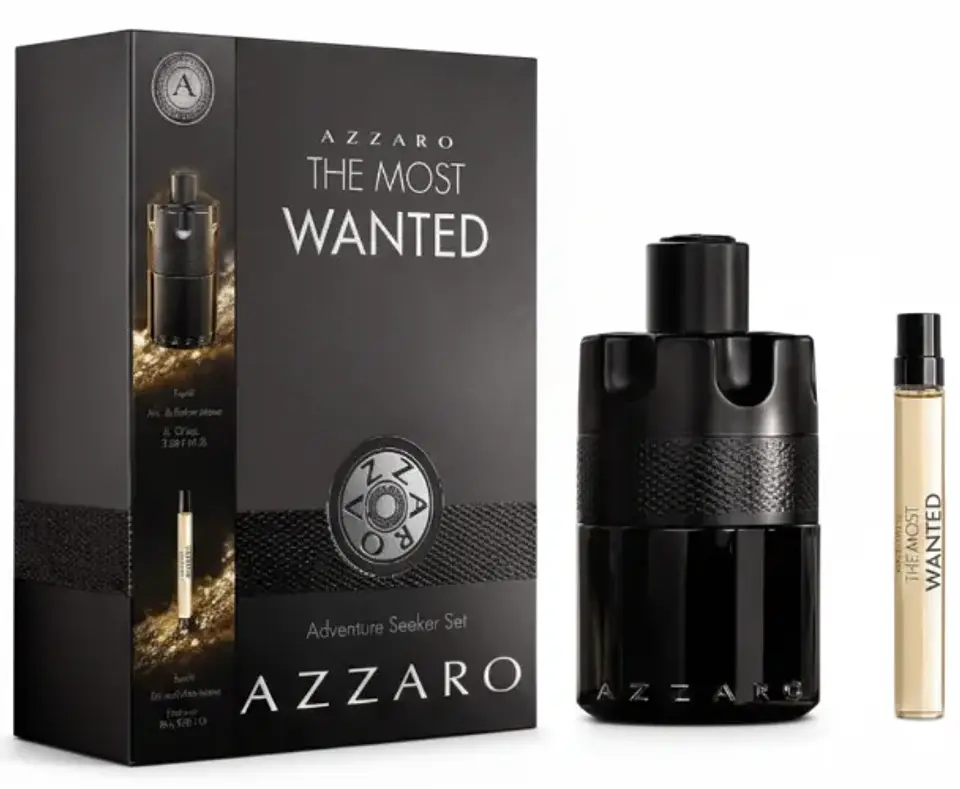 THE MOST WANTED EDP INTENSE 150 ML + TRAVEL  10 ML FOR HIM  SET - AZZARO 1