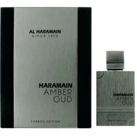 HARAMAIN AMBER OUD  CARBON EDITION EDP 100 ML UNISEX - AL HARAMAIN INSPIRADO EN GREEN IRISH TWEED)