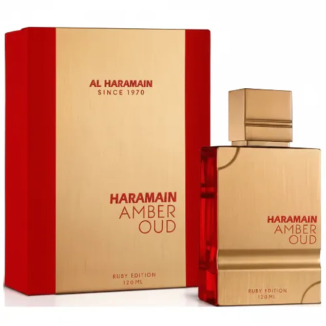 HARAMAIN AMBER OUD RUBY EDITION EDP 120 ML UNISEX - AL HARAMAIN (INSPIRADO EN BACCARAT ROUGE 540)