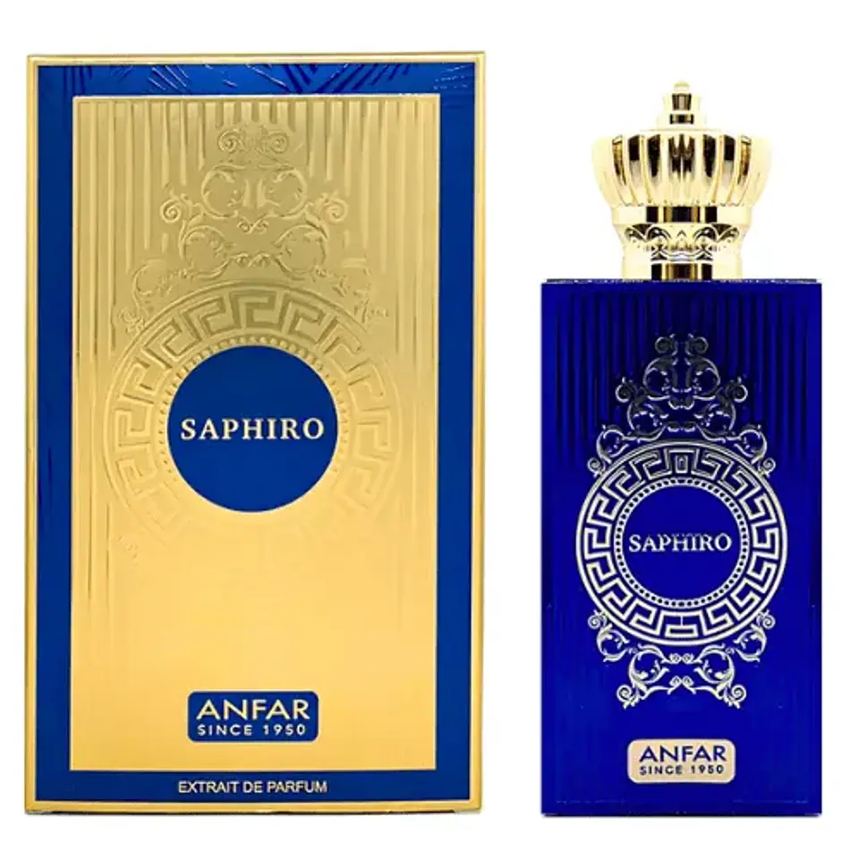 SAPHIRO EXTRAIT DE PARFUM 60 ML FOR MEN - ANFAR SINCE 1950 (INSPIRADO EN SAUVAGE ELIXIR) 1