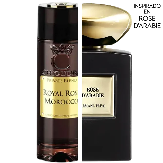  ROYAL ROSE MOROCCO EDP 100 ML FOR WOMEN- CHKOUDRA PRIVATE BLEND (INSPIRADO EN ROSE D'ARABIE)