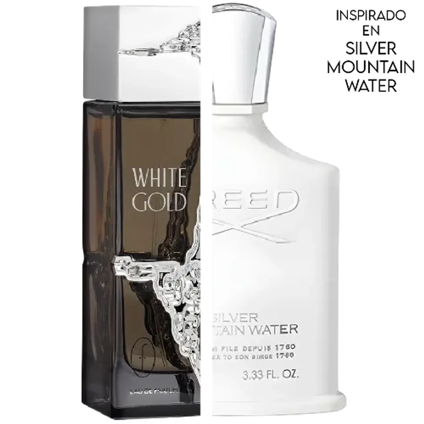 WHITE GOLD POUR HOMME EDP 100 ML  - FLAVIA (INSPIRADO EN SILVER MOUNTAIN WATER) 2