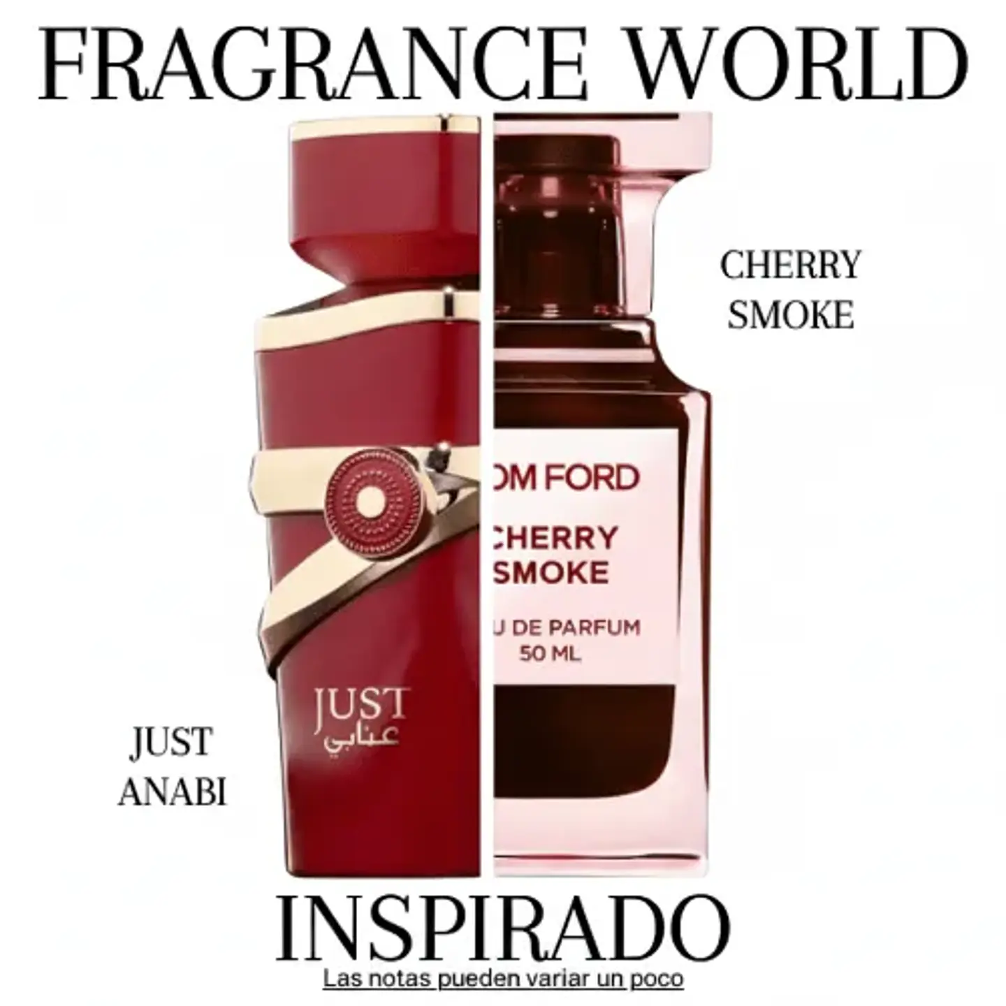 JUST ANABI EDP 100 ML UNISEX - FRAGRANCE WORLD - (INSPIRADO EN CHERRY SMOKE) 2