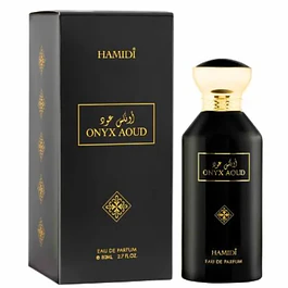 ONYX AOUD EDP 80 ML UNISEX SIN ALCOHOL - HAMIDI (INSPIRADO EN BLACK AOUD)