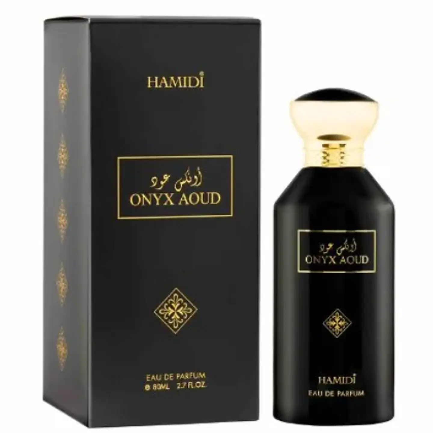 ONYX AOUD EDP 80 ML UNISEX SIN ALCOHOL - HAMIDI (INSPIRADO EN BLACK AOUD) 1